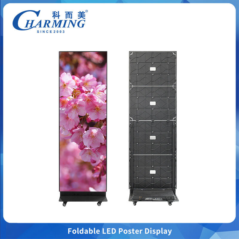 Pantalla LED Plegable para Interiores P1.86 P2 P2.5 600cd/m² 7680Hz Gabinete de Aluminio con Mantenimiento Frontal