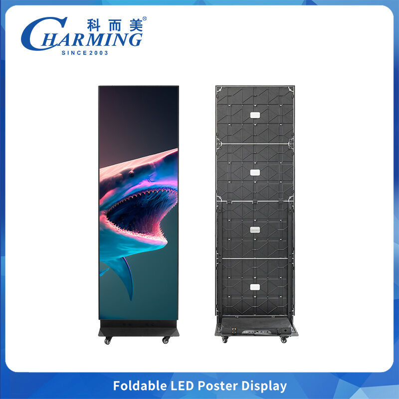 Encantadora pantalla de video LED plegable que combina tecnología RGB HD, estructura flexible, conservación de energía y sistema de sonido incorporado, perfecto para eventos
