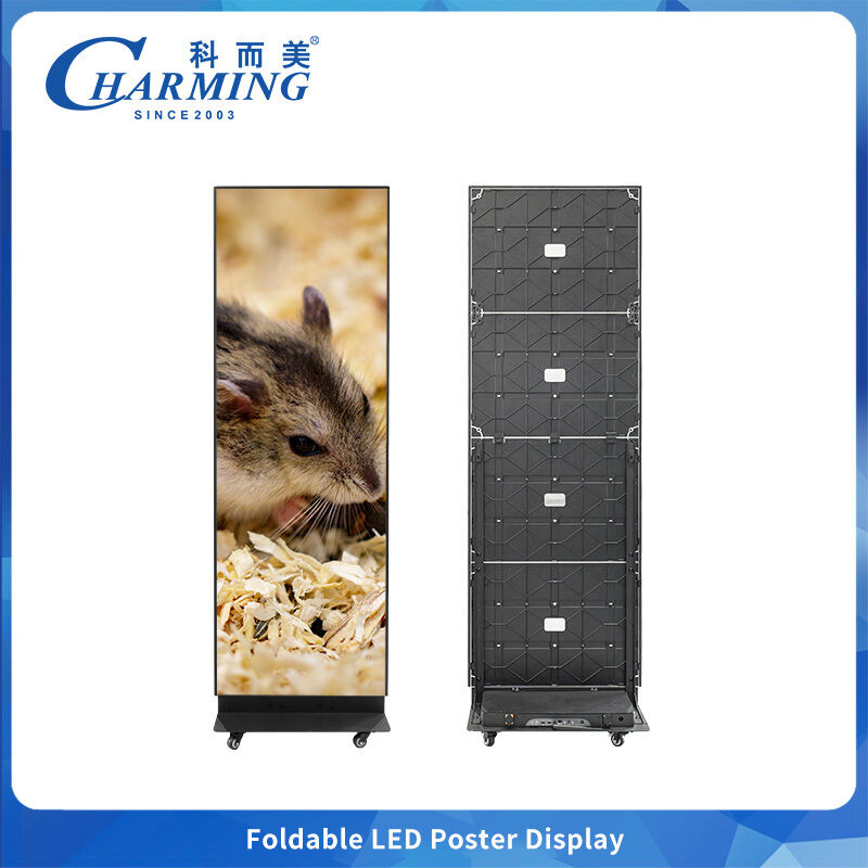 Pantalla plegable de carteles LED con alta tasa de actualización con tecnología GOB y control móvil inteligente para paredes de video al aire libre