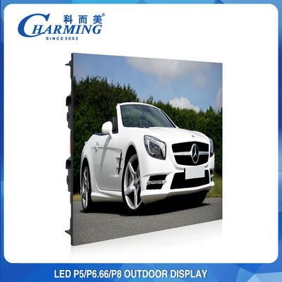 Exhibiciones de pared video al aire libre 900W de SMD2525 P4 P5 P8 para hacer publicidad