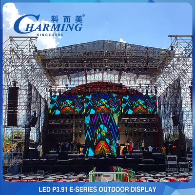 Alquiler multiusos de la pared de 256x128 LED, pantalla al aire libre de SMD1921 LED en alquiler
