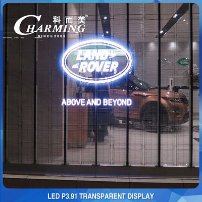 Pantalla de cristal transparente interior de la pared video de 1920-3840Hz LED para hacer publicidad