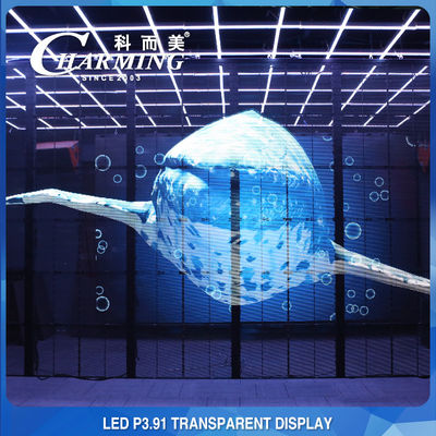 Pantalla de pared de video LED transparente para exteriores de 230W IP65 a prueba de agua