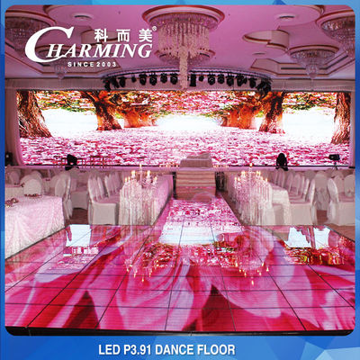 P3.91 Piso de baile a led Piso de vídeo para alquiler Exposición de bodas