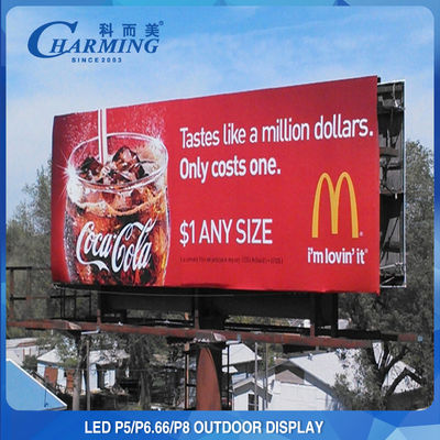 AC 110 / 220V Exterior LED Video Wall Display 2K / 4K Aleación de aluminio