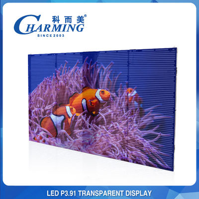 Frente a prueba de polvo IP65/Back IP42 LED de la pared video transparente de P3.91