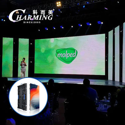 Pantalla video interior de alquiler 200W 3840Hz de la pared de la serie LED de los acontecimientos 3.91m m K