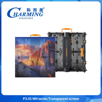Alta luminosidad P3.91 500*500mm Inoxidable para exhibición exterior con LED transparente