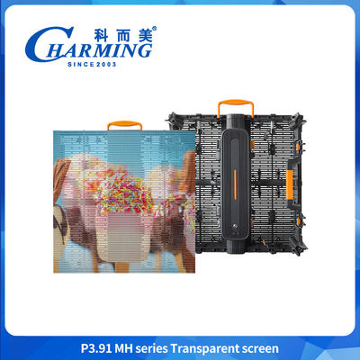 Alta transparencia P3.91 LED Video Pared Efecto vívido Transparente LED pantalla exterior Para anuncios de vidrio de ventana
