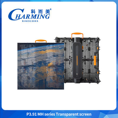 Pantalla LED de cortina exterior ultraligera IP65 de alta transparencia 3.91mm 4K