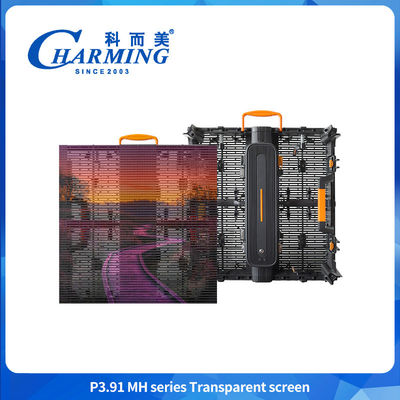 4K IP65 pantalla de película transparente flexible pantalla de vidrio LED transparente RGB