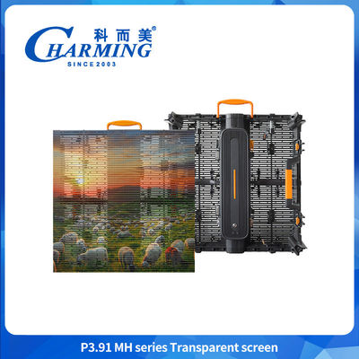 Display de pantalla LED transparente de alto brillo IP65 impermeable LED pared de vídeo transparente