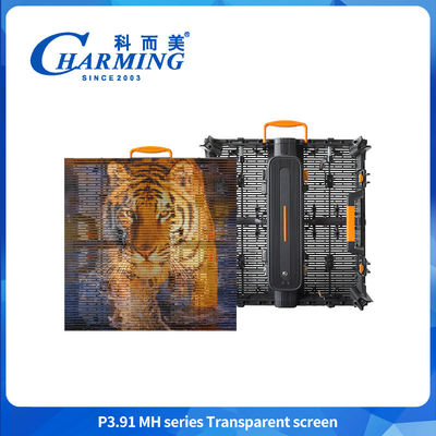 500*500mm P3.91 Led Pantalla transparente Centro comercial Pantalla publicitaria Pantalla de pared LED
