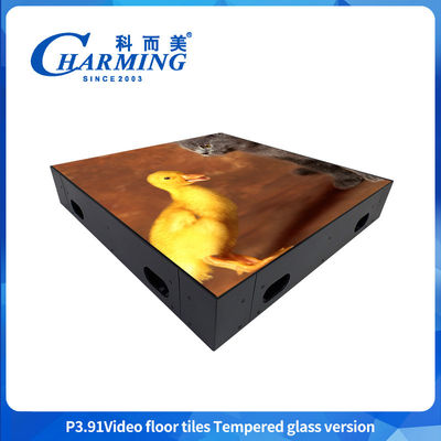 P3.91 Panel de suelo con led, piso de escenario con led, piso de discoteca con lata de vidrio duro, impermeable