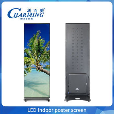 Tabla de menú de luz de bienvenida LED de interior 640mm*1920mm Rectángulo caja de iluminación con marco de aluminio Acrílico y materiales de vidrio