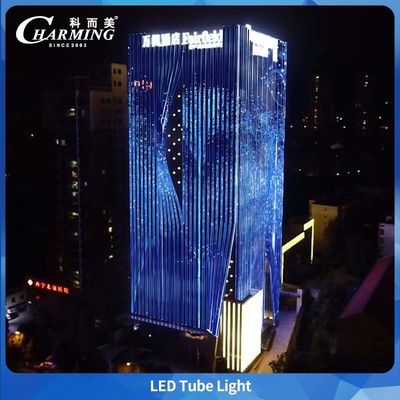 Tubo de luz LED RGB IP65 a prueba de agua, control SPI SMD5050 para edificios