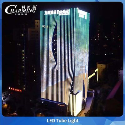 Tubo de luz RGB U38 1000/500*38*58MM Aprobado por las certificaciones 3C y CE para edificios exteriores, fácil mantenimiento