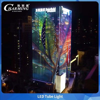 Luz de tubo de aluminio DMX SMD5050 de exterior impermeable para elevación de edificios DC24V, de gran venta