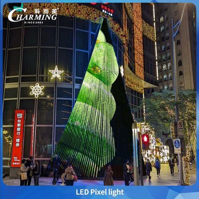 Luz de píxel LED para exteriores IP66 transparente y plana de baja potencia para puentes