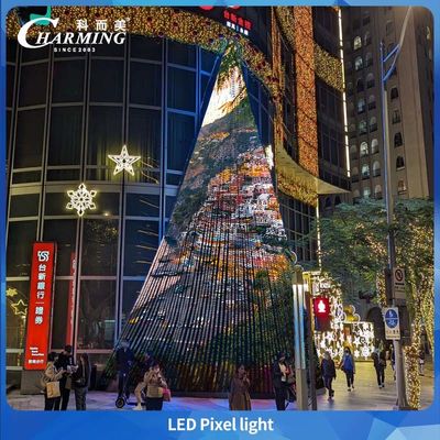 Luz puntual LED de píxel permanente de Navidad con perfil de aluminio para exteriores RGB de 30MM IP66 DC24V