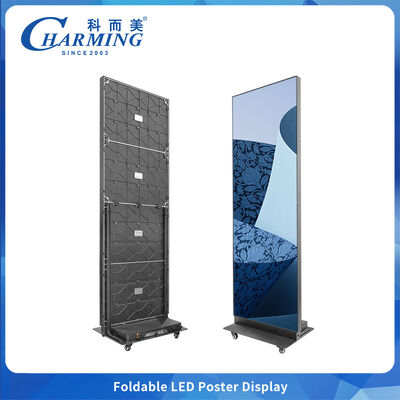 SMD2020 Pantalla de cartel LED P2.5 plegable en el interior con ángulo de 180° Fabricante original