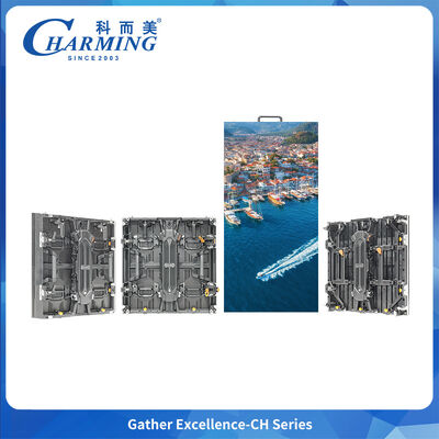 Ultra brillante 4500nits gabinete LED exterior flexible mantenimiento trasero para fachada de onda irregular