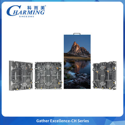 Pantalla LED para exteriores serie CH, resistente al agua IP65 y diseño de enclavamiento curvo para eventos