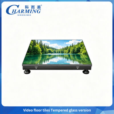 500 kg de alta capacidad de carga de vidrio templado piso de baile LED resistente al desgaste para KTV