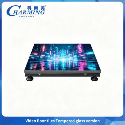 500x1000mm Alto rendimiento P3.91 LED Video Tejas de piso / Vidrio templado Interactivo piso de baile